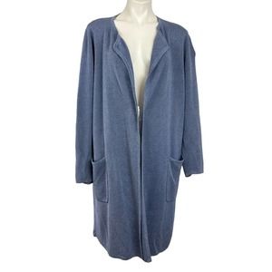 J. Crew Juliette Collarless Sweater Blazer In Linen Blend